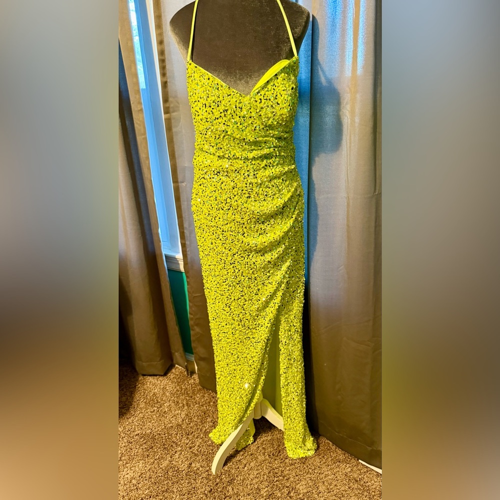 NWT Neon Sequin dress - Picture 6 of 15